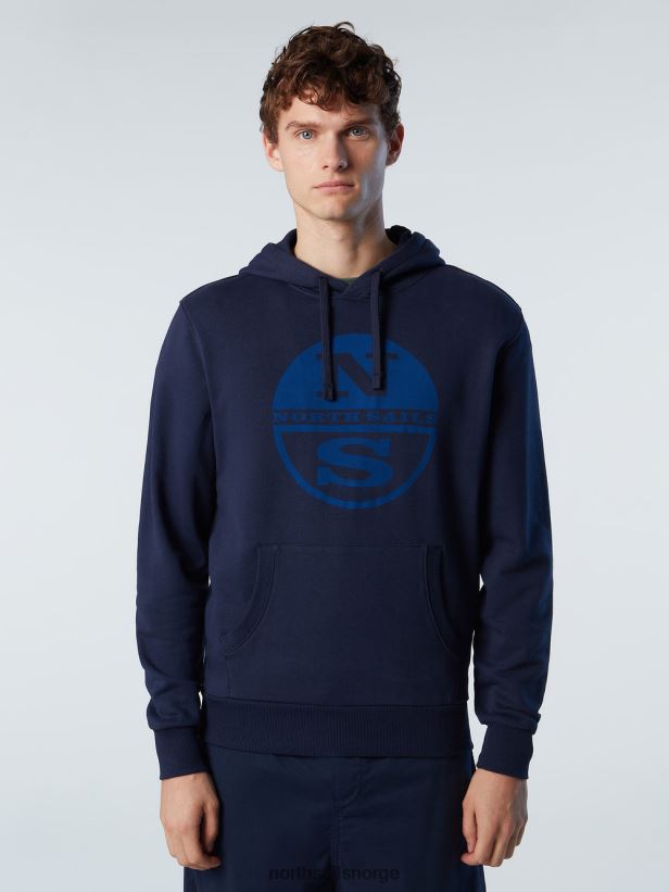 maxi hettegenser med logo North Sails menn marineblå klær H4N2FN299