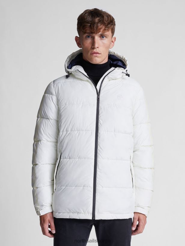 dock hettejakke North Sails menn marshmallow klær H4N2FN1295