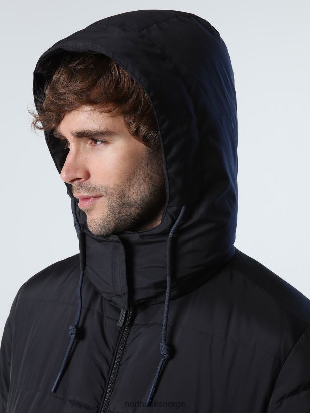 gammel jakke North Sails menn svart klær H4N2FN959