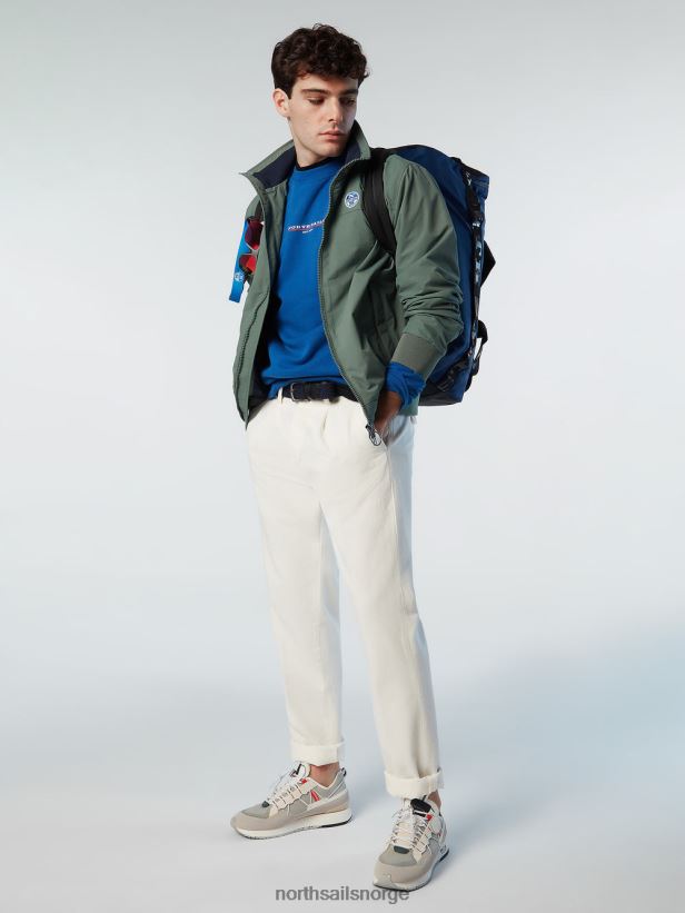 original sjømannsjakke North Sails menn militærgrønt klær H4N2FN33