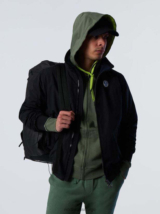 original sjømannsjakke North Sails menn svart klær H4N2FN35