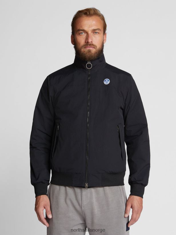 sjømannsjakke North Sails menn svart klær H4N2FN1221