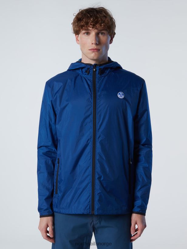 spinnaker-jakke med hette North Sails menn havblått klær H4N2FN55