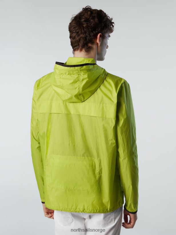 spinnaker-jakke med hette North Sails menn lime klær H4N2FN53