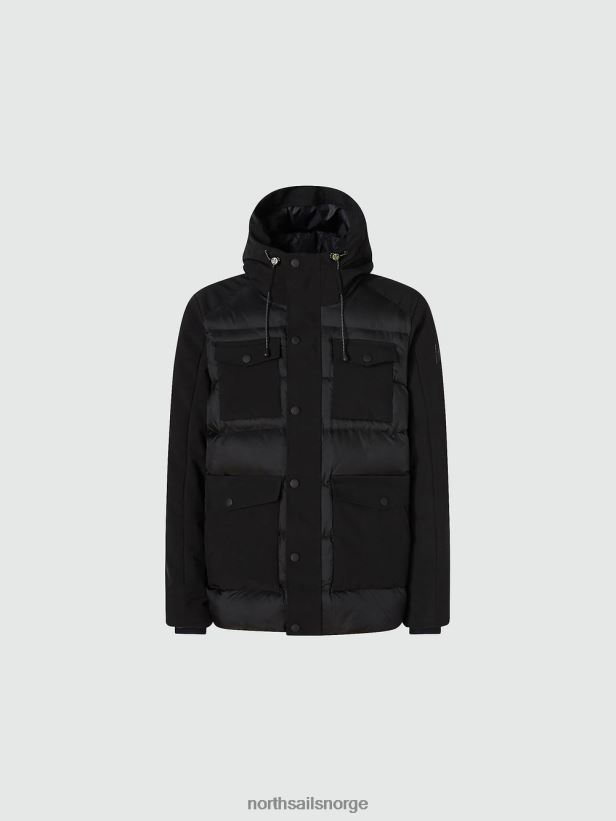 breparkas North Sails menn svart klær H4N2FN848