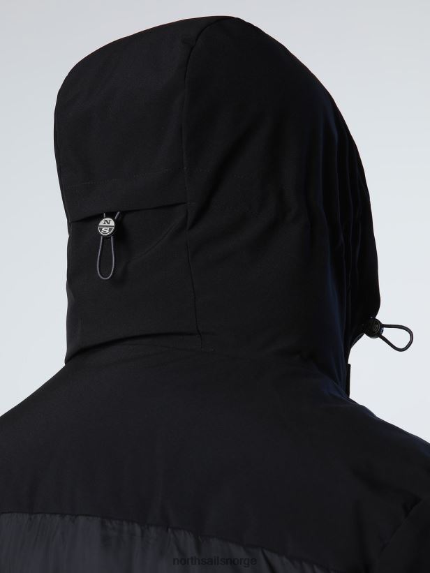 breparkas North Sails menn svart klær H4N2FN848