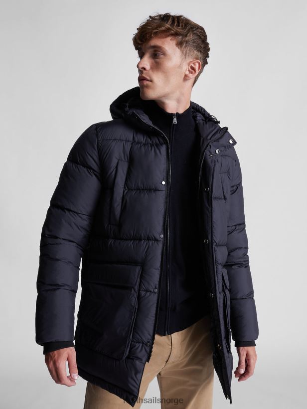 dock parka North Sails menn svart klær H4N2FN1314