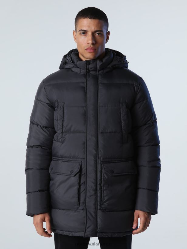 gammel parkas North Sails menn asfalt klær H4N2FN719