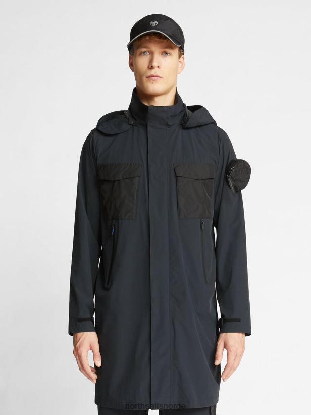 maethia parka North Sails menn svart klær H4N2FN1292