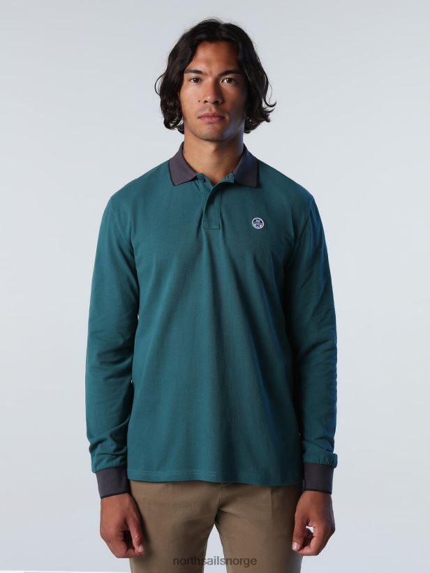 langermet poloskjorte North Sails menn middelhavet klær H4N2FN1005