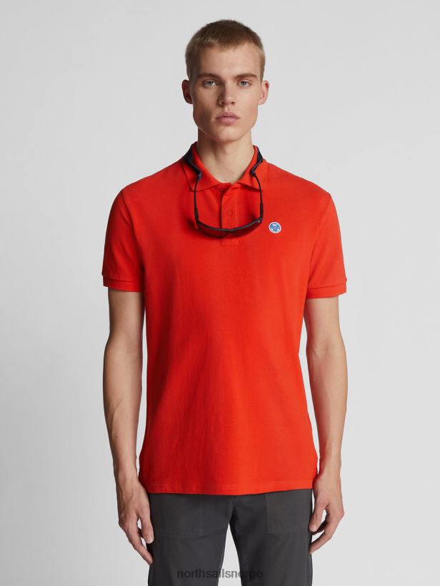 poloskjorte med logo på brystet North Sails menn hummer klær H4N2FN1198