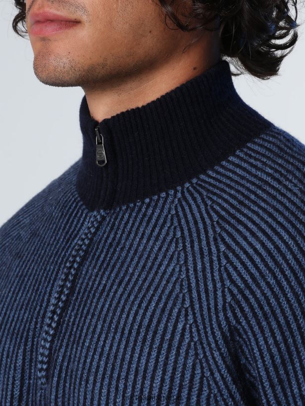 poloskjorte med trykk North Sails menn marineblå klær H4N2FN939