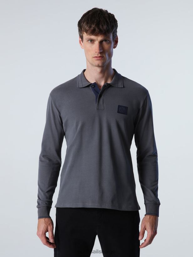 tung jersey poloskjorte North Sails menn asfalt klær H4N2FN821