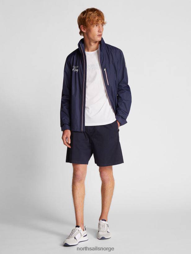 chino-shorts med snøring North Sails menn marineblå klær H4N2FN1141
