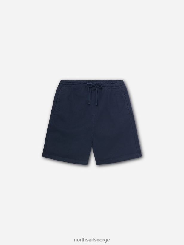 chino-shorts med snøring North Sails menn marineblå klær H4N2FN1141