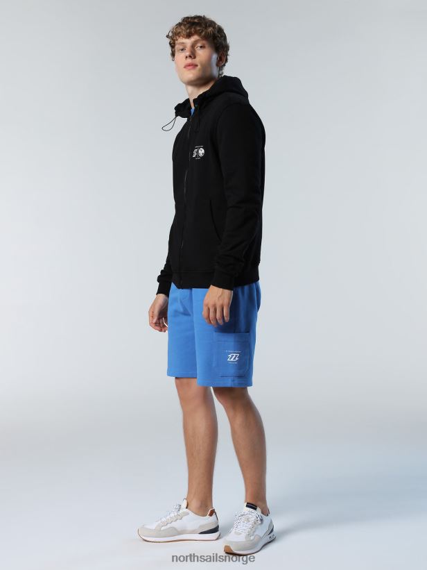 korte joggebukser North Sails menn digital blå klær H4N2FN346