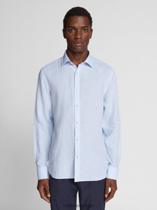 linskjorte North Sails menn kjølig blå klær H4N2FN1181