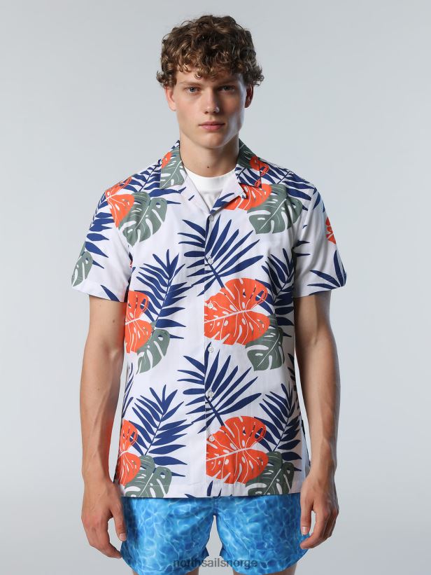 skjorte med tropisk trykk North Sails menn kombo 1 klær H4N2FN211