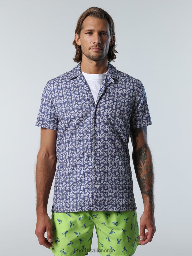 skjorte med tropisk trykk North Sails menn kombo 4 klær H4N2FN212