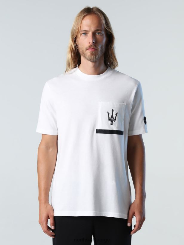 økologisk jersey t-skjorte x maserati North Sails menn blanc klær H4N2FN715