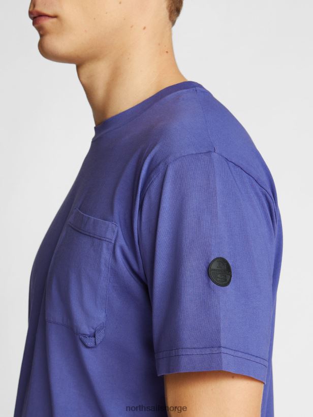 kortermet t-skjorte North Sails menn bølge blå klær H4N2FN1101