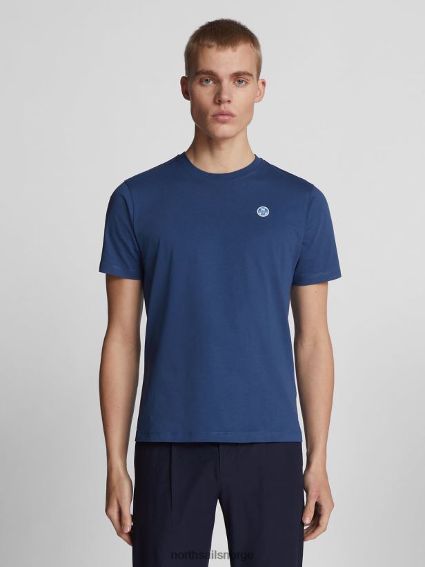 kortermet t-skjorte North Sails menn mørk denim klær H4N2FN1274