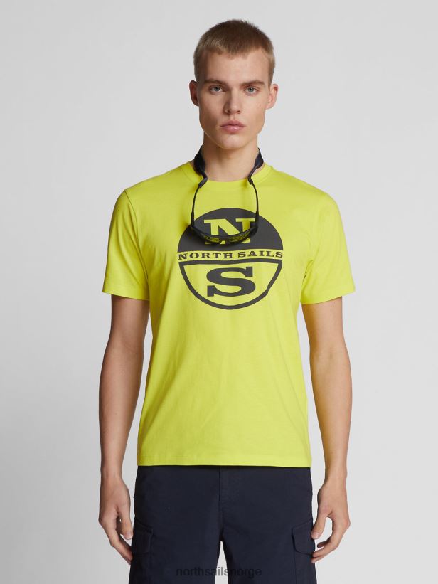 t-skjorte med maxi-logo North Sails menn svovel vår klær H4N2FN1131