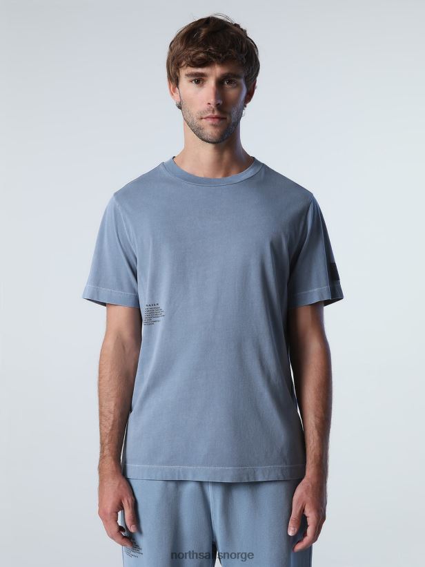 t-skjorte med mineralfarge North Sails menn Kina blå klær H4N2FN920