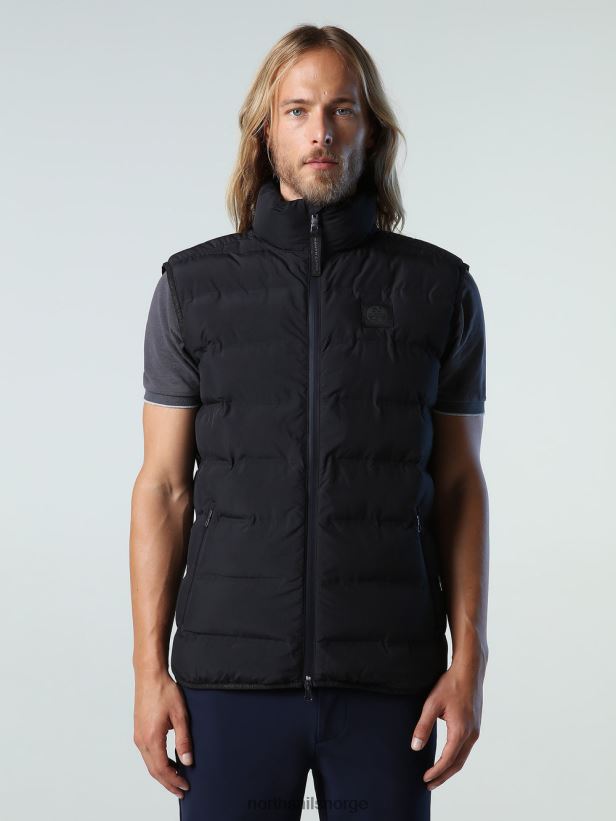 skyen vest North Sails menn svart klær H4N2FN1033