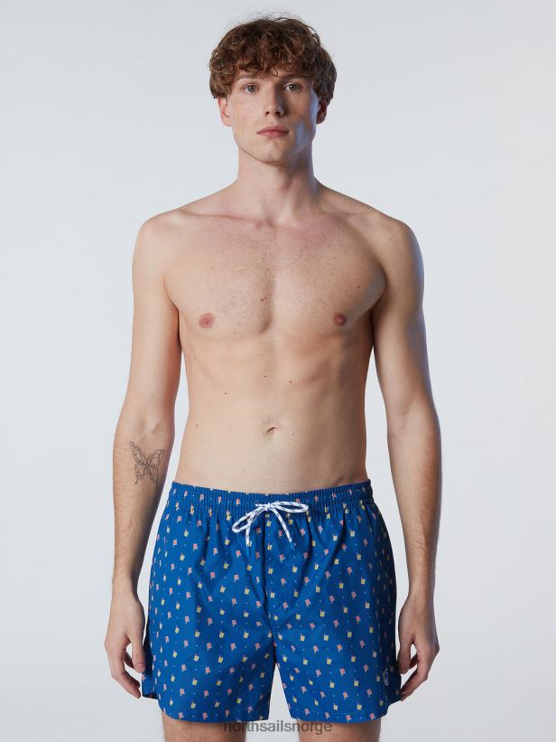 badeshorts med all-over print North Sails menn kombinasjon 9 strandtøy H4N2FN419