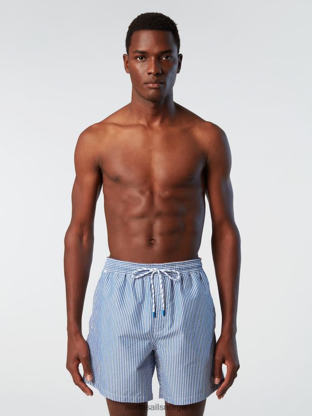stripete seersucker badeshorts North Sails menn kombo 1 strandtøy H4N2FN406