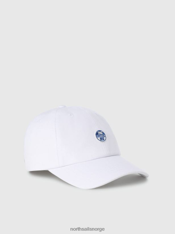 baseballcap med filtlapp North Sails menn hvit tilbehør H4N2FN459