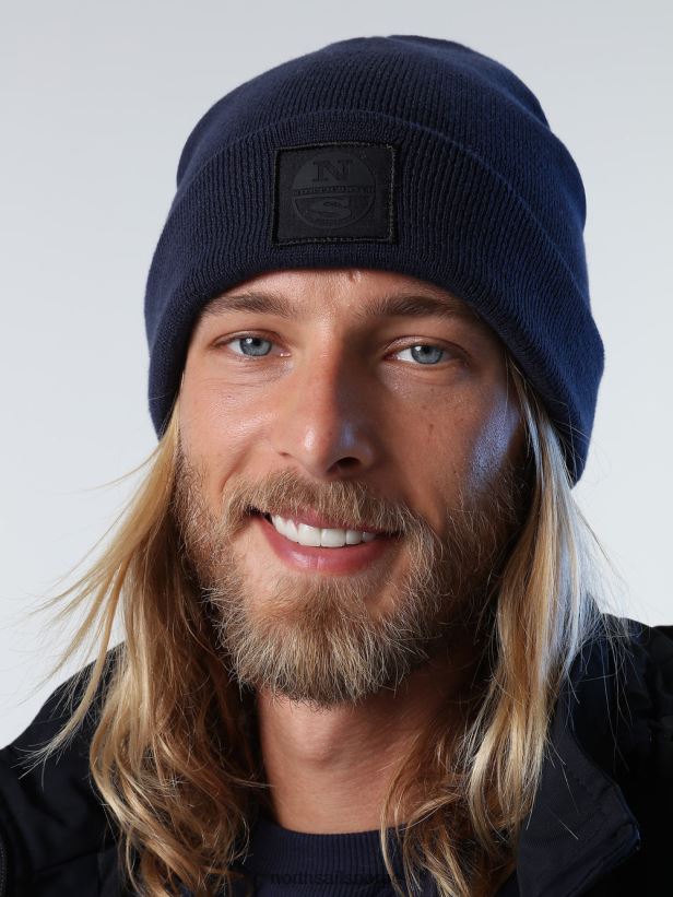 lue i økologisk bomull North Sails menn marineblå tilbehør H4N2FN749