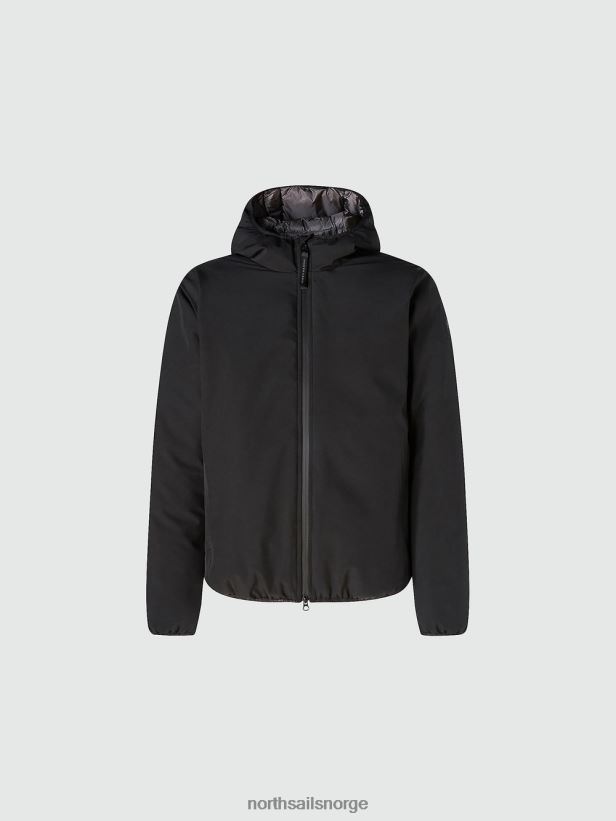 resirkulert nylonhette North Sails menn svart tilbehør H4N2FN755